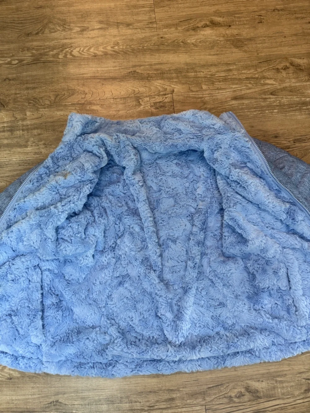 The North Face Mossbud Swirl Reversible Jacket Blue Girls L 14/16